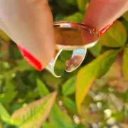 Bague serti pour cabochon fond plat 25 mm en Argent 925