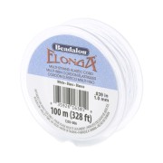Fil élastique Elonga 1 mm - Multi-brins - Blanc x100m