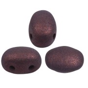 Perles en verre Samos® par Puca® 7x5 mm - Trendy Plum Mat x10g|raw }}