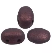 Perles en verre Samos® par Puca® 7x5 mm - Trendy Plum Mat x10g