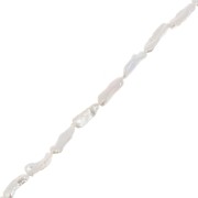 Perle d'eau douce Biwa irrégulière 19 mm à 22 mm - Grade AA Blanc x1|raw }}