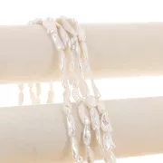 Perle d'eau douce Biwa irrégulière 19 mm à 22 mm - Grade AA Blanc x1