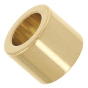 Perles rondelles Heishi - 10x8 mm - Acier inoxydable 304L Doré x5|raw }}