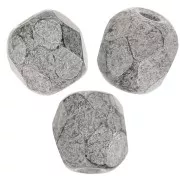 Facettes 3 mm Jet Antique Silver x50