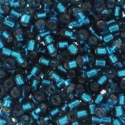 Miyuki Delica 10/0 DBM0608 - Dyed Siver Lined Blue Zircon x8g