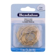 French Wire (cannetille) 1 mm - Doré x1m|raw }}