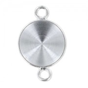 Serti intercalaire à coller pour cabochon PureCrystal 1122 10 mm - Argenté x1