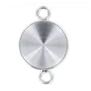 Serti intercalaire à coller pour cabochon PureCrystal 1122 10 mm - Argenté x1