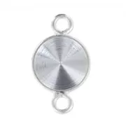 Serti intercalaire à coller pour cabochon PureCrystal 1122 8 mm - Argenté x1