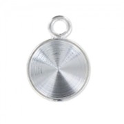 Serti pendentif à coller pour cabochon Rivoli PureCrystal 1122 8 mm - Argenté x1