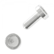 Embout de finition strass pour cordon creux 4 mm argenté|raw }}