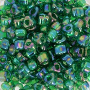 Miyuki 5/0 triangle TR5-1154 - Green AB x8g|raw }}