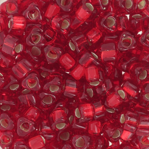 Miyuki 5/0 triangle TR5-1809 - Ruby Silver Lined x8g