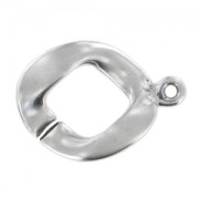 Embout torsadé pour bracelet 45 mm argenté vieilli x1|raw }}