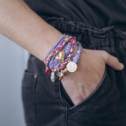 Bandana 100% coton - motif Cachemire - Noir x1