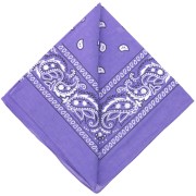 Bandana 100% coton - motif Cachemire - Lavande x1|raw }}