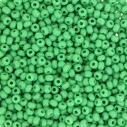 Preciosa Perles rocailles 11/0 2 mm - Green Opaque x20g
