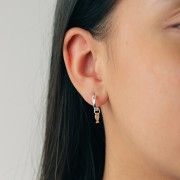 Créoles à décorer 13 mm - Fil 2.2 mm - Argent 925 x2