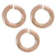 Anneaux ouverts 5x1 mm - Fabrication Européenne - Acier inox 316L Doré Rose x10|raw }}