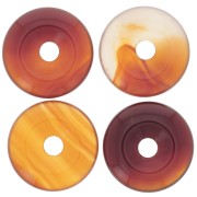 Donuts 20 mm pierre gemme - Agate rouge x1