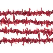 Perles Bambou imitation corail