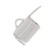 Embout tissage de perles rocailles & Delica Miyuki 5 mm - Argenté x10