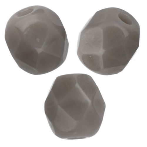 Facettes 4 mm Opaque Grey x50
