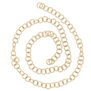 Anneaux ouverts 5x0.7 mm - Acier inoxydable 316L Doré x100