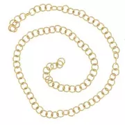 Anneaux ouverts 3x0.5 mm - Acier inoxydable 316L Doré x100