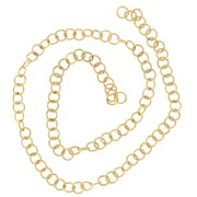 Anneaux ouverts 4x0.6 mm - Acier inoxydable 316L Doré x100