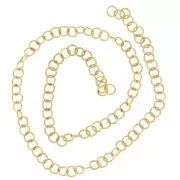 Anneaux ouverts 4x0.6 mm - Acier inoxydable 316L Doré x100