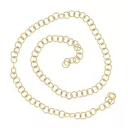 Anneaux ouverts 3x0.6 mm - Acier inoxydable 304L Doré x10