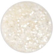 Paillettes biodégradables - Grosses - Blanc x10g