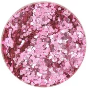 Paillettes biodégradables - Grosses - Rose x10g