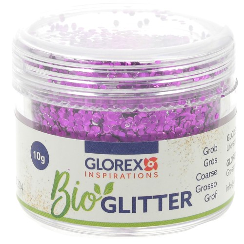 Paillettes biodégradables - Grosses - Violet x10g