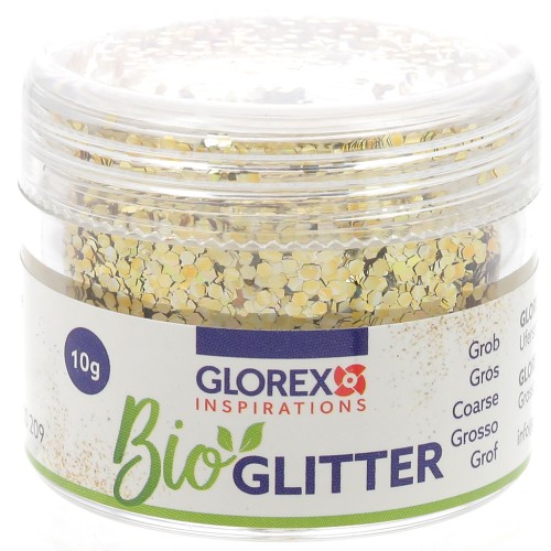 Paillettes biodégradables - Grosses - Champagne x10g