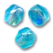 Facettes 6 mm Aquamarine AB x25|raw }}