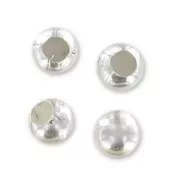 Embouts boules pour cordon 2 mm en Argent 925 x6