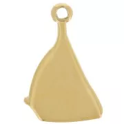 Breloque bateau à voile 16x11 mm - Acier inoxydable 304L Doré x1