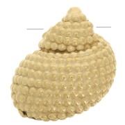 Breloque coquillage 14x12 mm - Acier inoxydable 304L Doré x1|raw }}