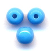 Perles en verre tchèque rondes  4 mm Turquoise x50