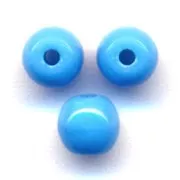 Perles en verre tchèque rondes  4 mm Turquoise x50