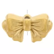 Perle noeud 9x15 mm - Acier inoxydable 304L Doré x1