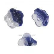 Fleurs boutons 8 mm Crystal Cobalt x20