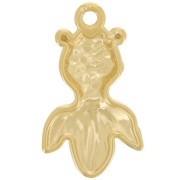 Pendentif carpe koï 25x15 mm - Acier inoxydable 304L Doré x1