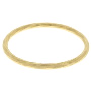 Bracelet jonc travaillé torsadé 65 mm - Acier inoxydable 304L Doré x1|raw }}