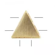 Intercalaire triangle 7 mm doré brossé HQ
