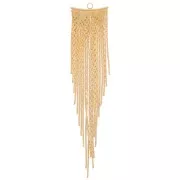 Pendentif chaine serpentine 80 mm - doré à l'Or fin x1