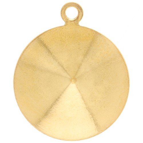 Serti pendentif à coller pour cabochon PureCrystal 1122 14 mm - Doré x1