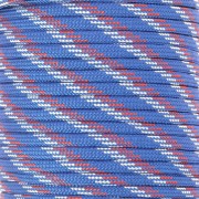 Cordon Paracorde - corde de parachute plate 4 mm - Bleu - Blanc -Rouge x1m|raw }}
